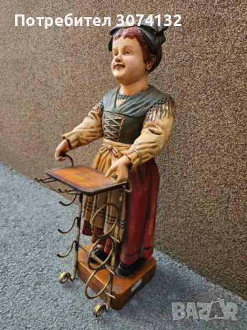 Ретро фигура /стойка за вино, снимка 2 - Антикварни и старинни предмети - 50675571