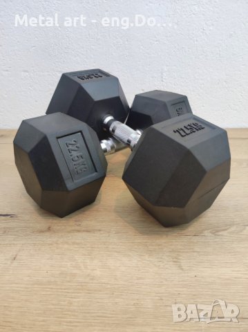 Професионални шестоъгълни дъмбели - Hex Dumbbells, снимка 12 - Фитнес уреди - 40971704