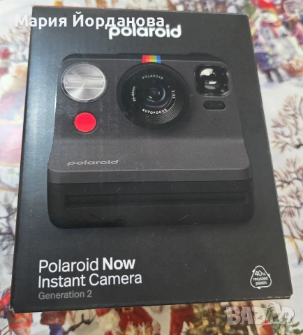 Фотоапарат за моментни снимки Polaroid EB Now Gen 2, Черен, снимка 3 - Фотоапарати - 53062981