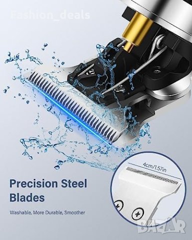 Нова безжична електрическа самобръсначка тример за коса брада Мъже, снимка 4 - Тримери - 41662614