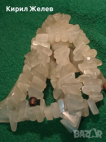 СКЪПОЦЕННА РЕТРО ОГЪРЛИЦА КОЛИЕ от МЛЕЧЕН БЯЛ ОПАЛ МАЙСТОРСКА СТАРА РЪЧНА ИЗРАБОТКА 34686, снимка 9 - Антикварни и старинни предмети - 39193186