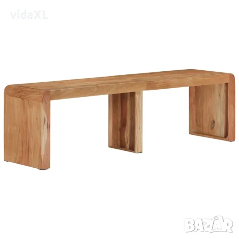 vidaXL Пейка, 160x38x45 см, масивна акация, снимка 7 - Дивани и мека мебел - 56149118