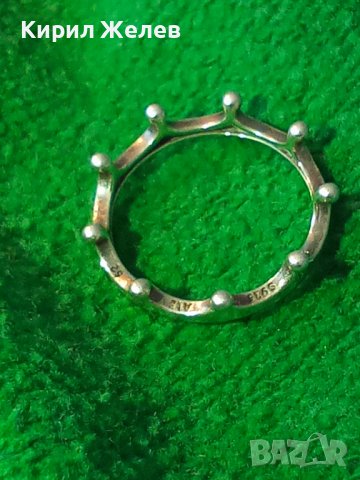 ПАНДОРА МАРКОВ ПРЕКРАСЕН БУТИКОВ ДИЗАЙНЕРСКИ АРТ ПРЪСТЕН СРЕБРО S925 ALE 52 PANDORA ОРИГИНАЛ 37830, снимка 18 - Пръстени - 40770662