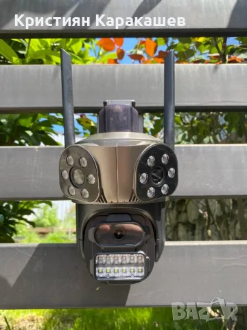 Тройна Външна WiFi Камера с три ектрана 10MP, ICSee