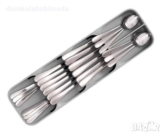 Органайзер за прибори, 11x39x5,5 см, Наличен в два цвята, снимка 4 - Прибори за хранене, готвене и сервиране - 35667500