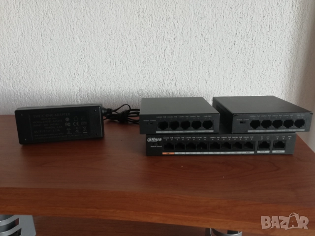 Dahua POE switch 3 броя