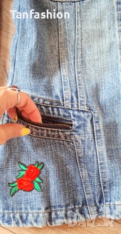 Дамско дънково яке, снимка 6 - Якета - 41935355