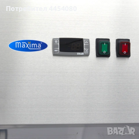 Професионален хладилен шкаф със стъклени врати – 1200 л, снимка 6 - Хладилни витрини и фризери - 53378493