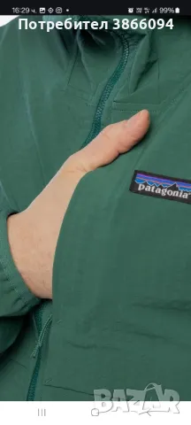 Яке софтшел мъжко Patagonia R1 Tech Face Hoody conifer green размер xl  , снимка 2 - Спортни дрехи, екипи - 49942485