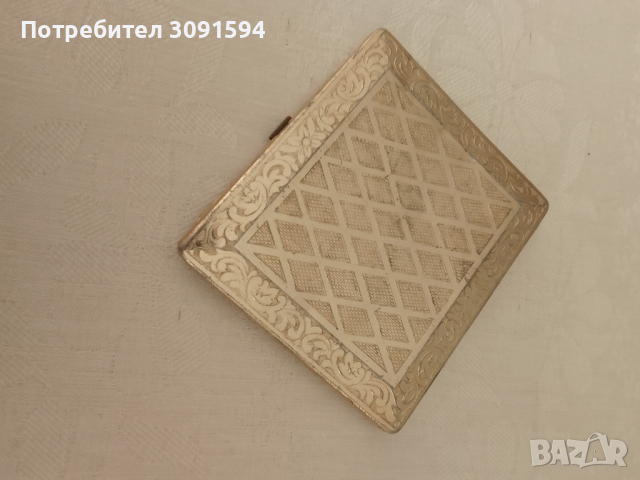 Стара Алуминиева  табакера , снимка 1