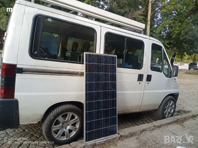 Соларна станция 130 вата за кемпер, лодка или  каравана 12/24 волта. Соларен панел,  PWM контролер.