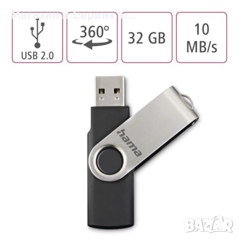 USB памет Rotate, 32GB, снимка 5 - USB Flash памети - 52382087