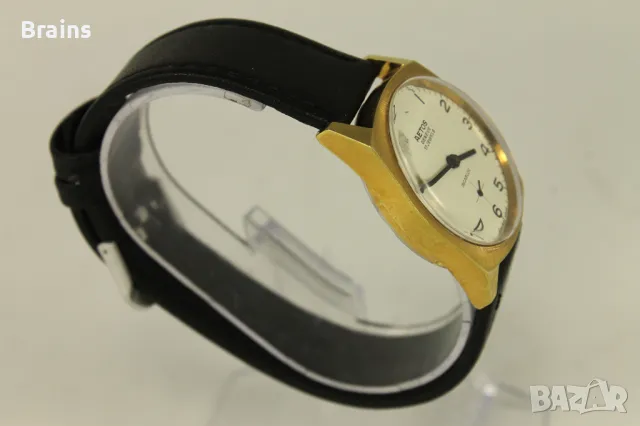 1960's AETOS Geneve Позлатен Швейцарски Ръчен Часовник, снимка 5 - Антикварни и старинни предмети - 49587123