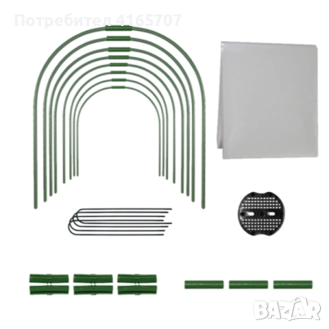 Мини оранжерия - сгъваема, практична и идеална за всеки градинар - 1,8 х 6м, снимка 2 - Саксии и кашпи - 53645387