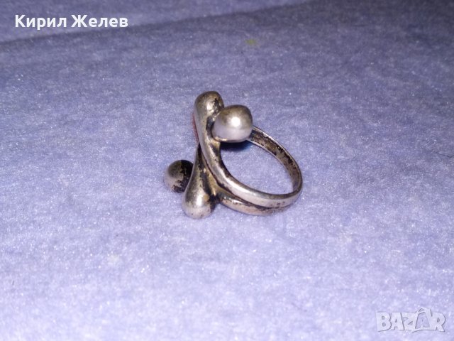 СТАР СРЕБЪРЕН ГОТИК АРТ ПРЪСТЕН - ПАНДЕЛКА ВИСОКА ПРОБА ЛАКИРАНО СРЕБРО 36143, снимка 9 - Антикварни и старинни предмети - 39460978