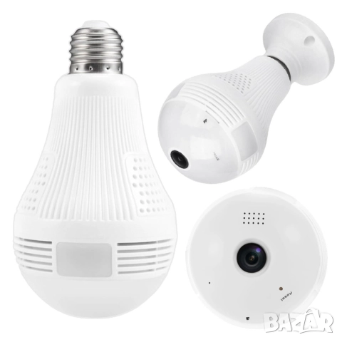 Скрита камера , охранителна камера и електрическа крушка – wi-fi, снимка 4 - Камери - 52033995