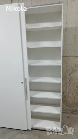 Двукрил гардероб с плъзгащи се врати 140 /32 /232 см офис шкаф за документи, снимка 7 - Шкафове и рафтове - 47930964