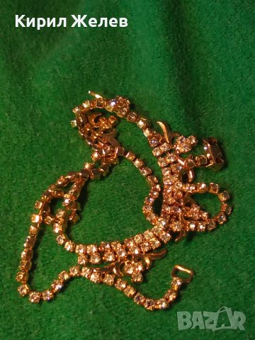 ПРЕКРАСНО НЕЖНО ПОЗЛАТЕНО СТИЛНО КОЛИЕ с ИСКРЯЩИ ЦИКОНИ АРИСТОКРАТИЧНО БИЖУ 19292, снимка 15 - Колиета, медальони, синджири - 32241082