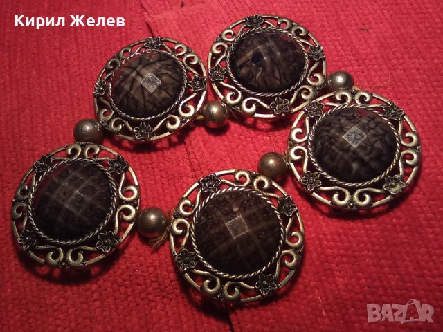 КРАСИВА ВИНТИДЖ ГРИВНА С КАМЪНИ 2036