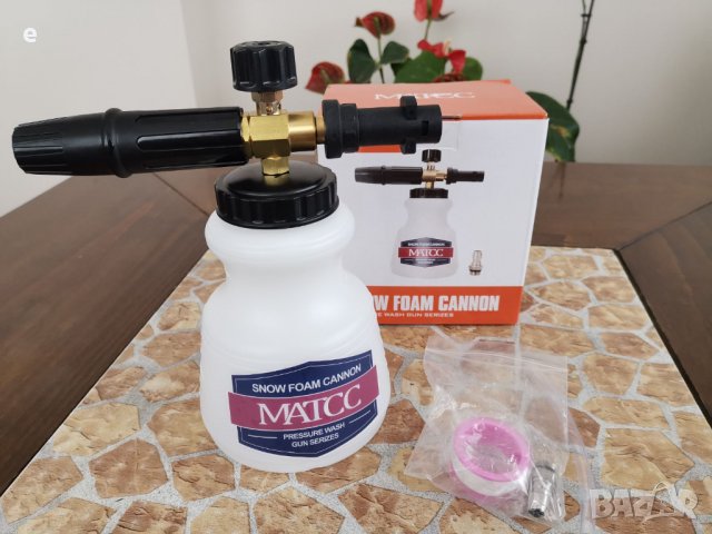 Дюза за пяна за водоструйки Karcher,Bosch,Lavor,Parkside,Nilfisk и др., снимка 4 - Други инструменти - 35964416