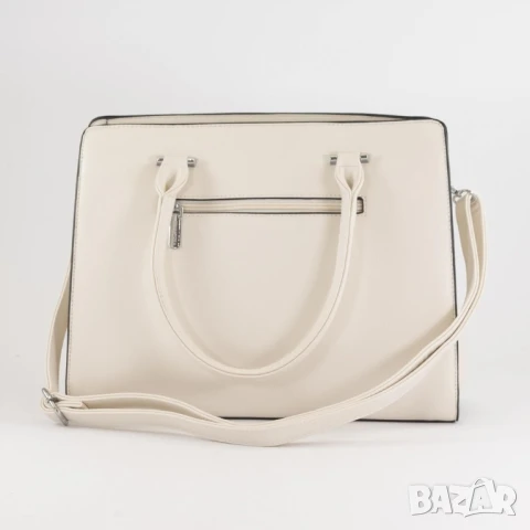 Елегантна дамска чанта с бродирани детайли и много отделения, снимка 8 - Чанти - 50653761