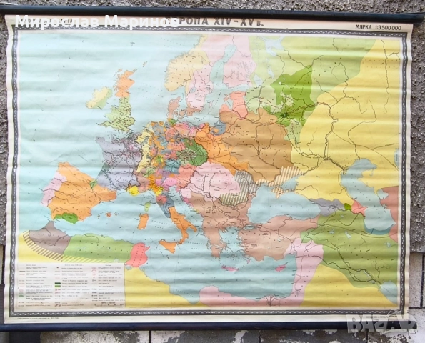 Стари учебни карти, снимка 12 - Антикварни и старинни предмети - 52405420