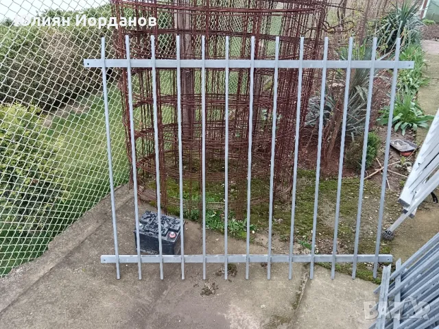 В отлично състояние - Метална ограда оградно пано оградни пана 120/150см, снимка 1