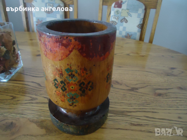Стар дървен съд , снимка 3 - Антикварни и старинни предмети - 36414233