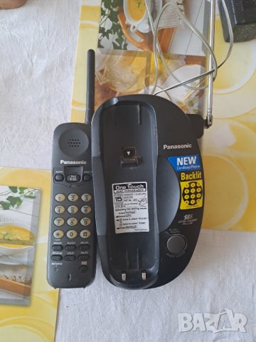 Телефон Panasonic безжичен, с подвижна слушалка, снимка 8 - Стационарни телефони и факсове - 39669861