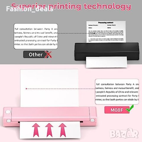 Нов Принтер за Пътуване: Без Мастило, А4 Размер, Голяма Батерия, снимка 4 - Друга електроника - 42530871