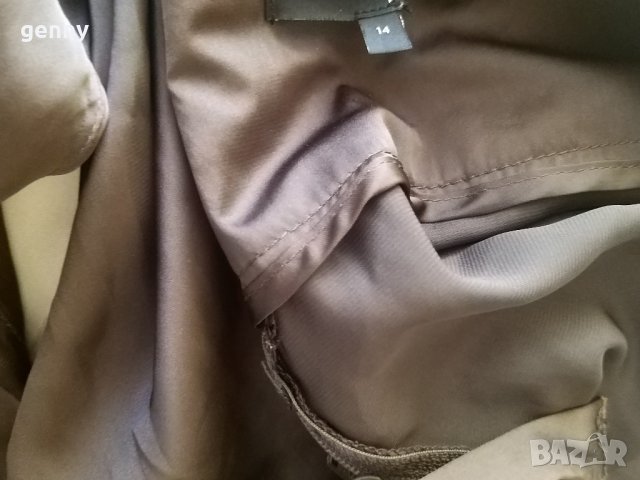 Елегантен тъмно кафяв панталон, фин плат , снимка 3 - Панталони - 42220059