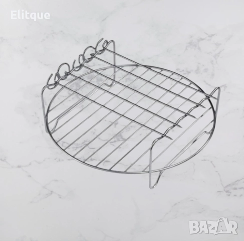 Скара с шишчета за Air Fryer Voltz V51980BG, 18 см., неръждаема стомана, снимка 2 - Други стоки за дома - 52889157