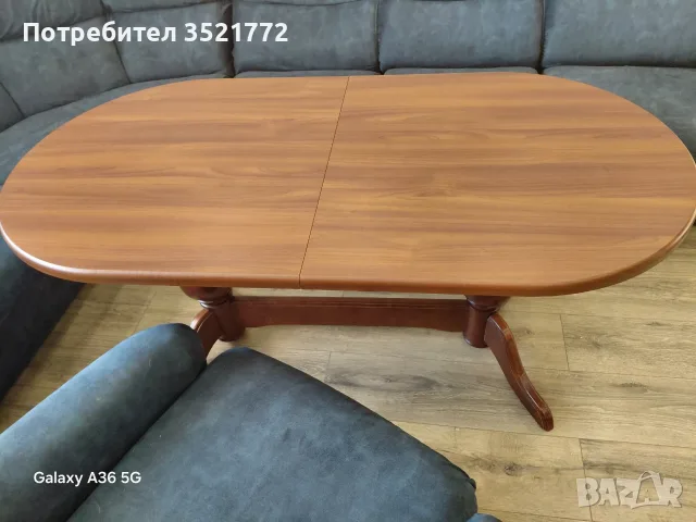 Холов ъгъл и маса с механизъм, снимка 2 - Дивани и мека мебел - 56142774