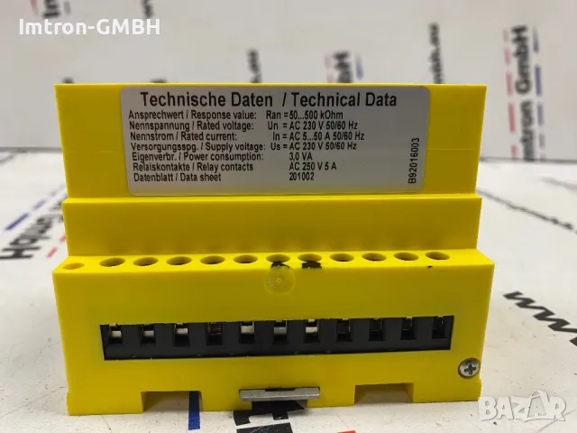 ISOMETER Bender 107TD47 Устройство за мониторинг на медицински ИТ системи AC, 3(N)AC, снимка 2 - Други машини и части - 48712252