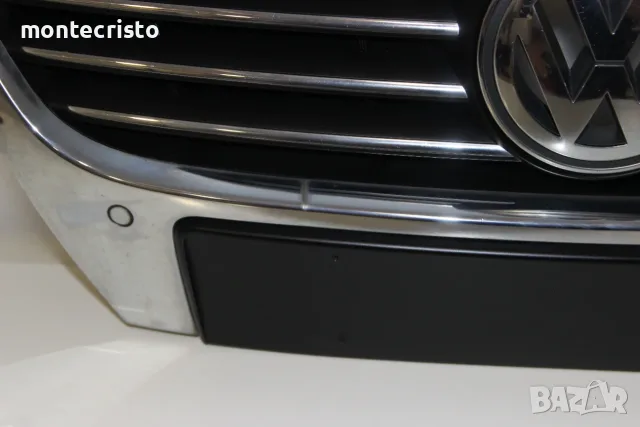 Предна решетка VW Passat B6 (2005-2011г.) 3C0853651F предна емблема отвори за парктроник, снимка 13 - Части - 55767183