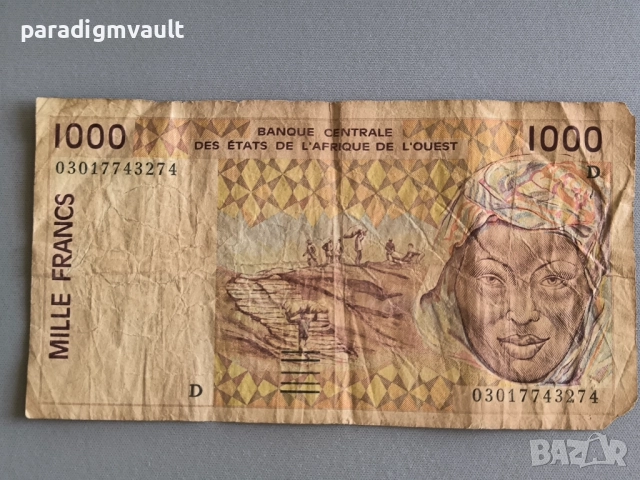 Банкнота - Западни африкански щати - 1000 франка | 1991г. - 2003г.