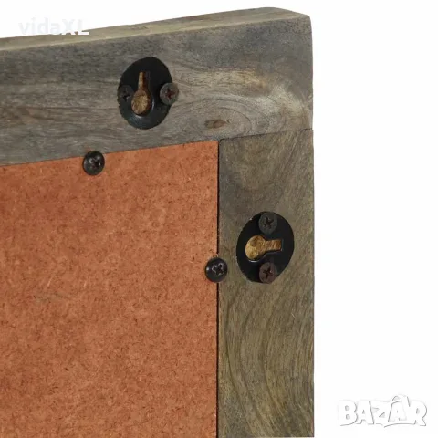 vidaXL Огледало за баня 50x2,5x70 cm Масивно дърво Манго, снимка 5 - Огледала - 56147531