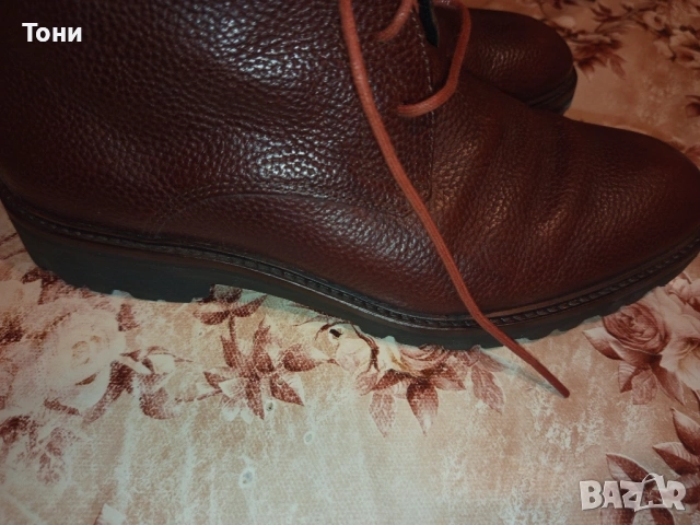 FLORIS VAN BOMMEL Оригинал Нови Мъжки Боти Изцяло от Естествена Кожа 42/43, снимка 2 - Мъжки боти - 53489172