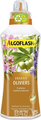 ALGOFLASH Тор за маслинови дървета и средиземноморски растения, включена дозираща капачка, 750 ml