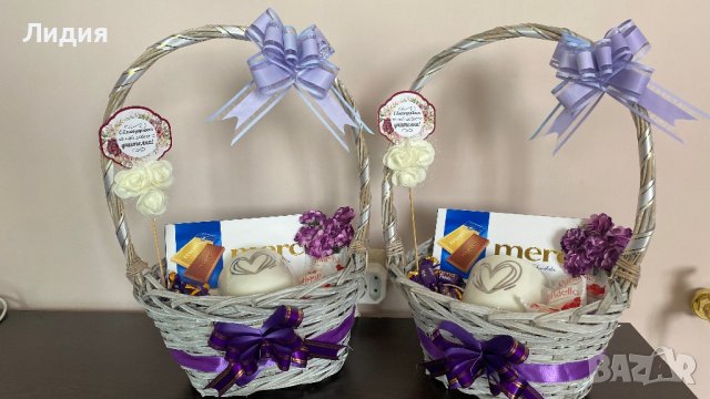 Подаръчни кошници , снимка 3 - Романтични подаръци - 40995224