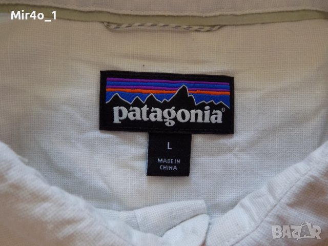 риза patagonia горнище тениска туризъм планина спорт мъжка оригинал L, снимка 5 - Ризи - 41551438