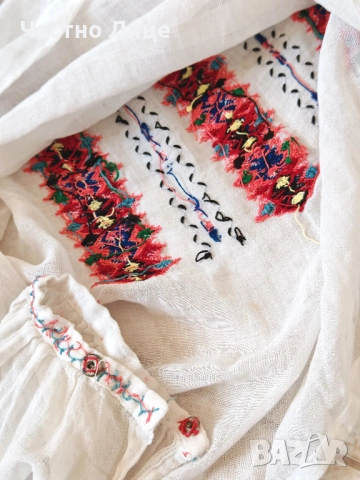 Оригинална Хърцойска Дамска Блуза Риза за Народна Носия 1930те г, снимка 6 - Антикварни и старинни предмети - 51633421