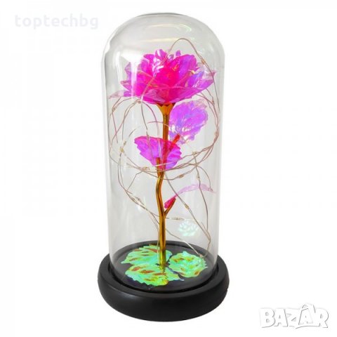 Светеща роза в стъкленица, снимка 7 - Романтични подаръци - 35668744