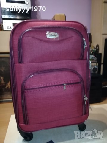 НОВ КУФАР 55Х36Х20СМ ЧЕРВЕН ДЕНИМ 1808231751, снимка 7 - Куфари - 41896601