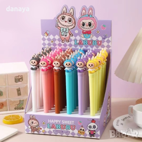 6256 Забавна антистрес химикалка LaBubu химикал Лабубу, снимка 6 - Ученически пособия, канцеларски материали - 52142525