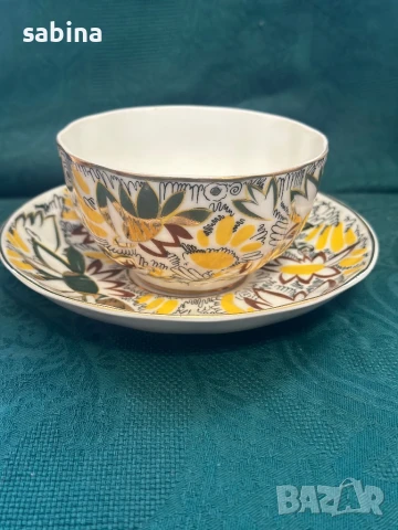 Руски порцелан - ЛФЗ “Золотые ромашки”-Златни маргаритки