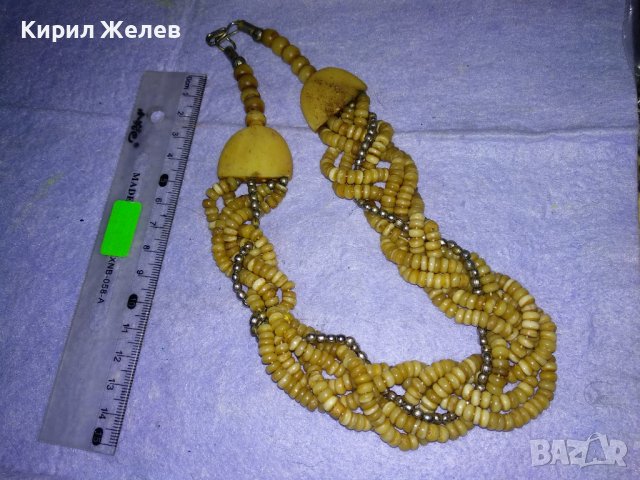 ОГЪРЛИЦА от РОГ / КАМИЛСКА КОСТ МАЙСТОРСКА РЪЧНА ЕТНО СТИЛ ИЗРАБОТКА МЪНИСТЕНА 32795, снимка 6 - Колиета, медальони, синджири - 39201808