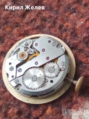 Механизъм с циферблат от стар ръчен часовник 27567, снимка 7 - Мъжки - 52260916
