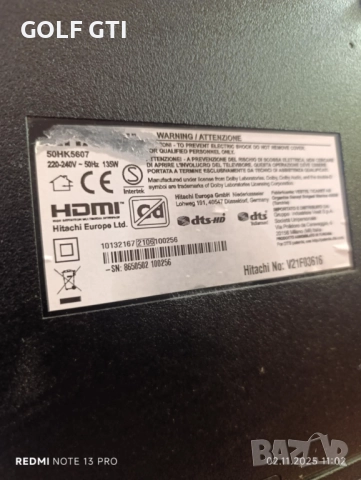 Телевизор 50 инча Hitachi 50HK5607, снимка 6 - Телевизори - 52262279