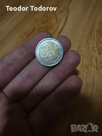 2 ЕВРО Италия 2002 Данте Алигиери, снимка 2 - Нумизматика и бонистика - 53623721